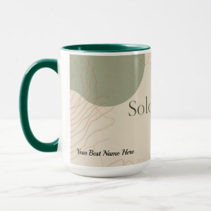 Taza Cita motivacional estética de lucha de solopreneur