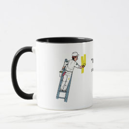 Taza Cita motivadora negra audaz