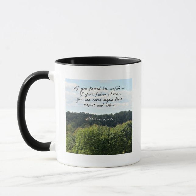 Taza Cita oportuna de Abraham Lincoln (Izquierda)