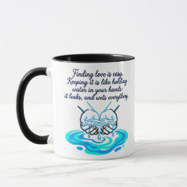 Taza Cita Poética de Relación & Ilustración de Manos