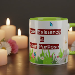 Taza Cita Positiva Motivacional Amor Propio Floral Café