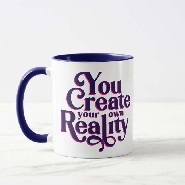 Taza Cita sobre tipografía espiritual de la realidad (Izquierda)