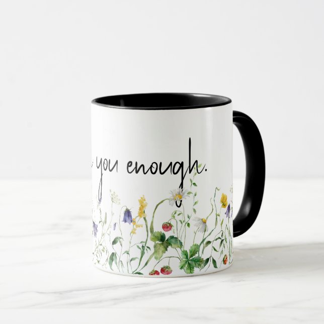 Taza Cita y flores silvestres en blanco (Anverso derecho)