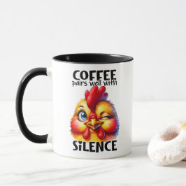 Taza Cita y frases graciosas de pollo ingenioso