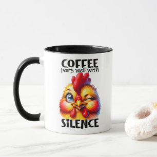 Taza Cita y frases graciosas de pollo ingenioso