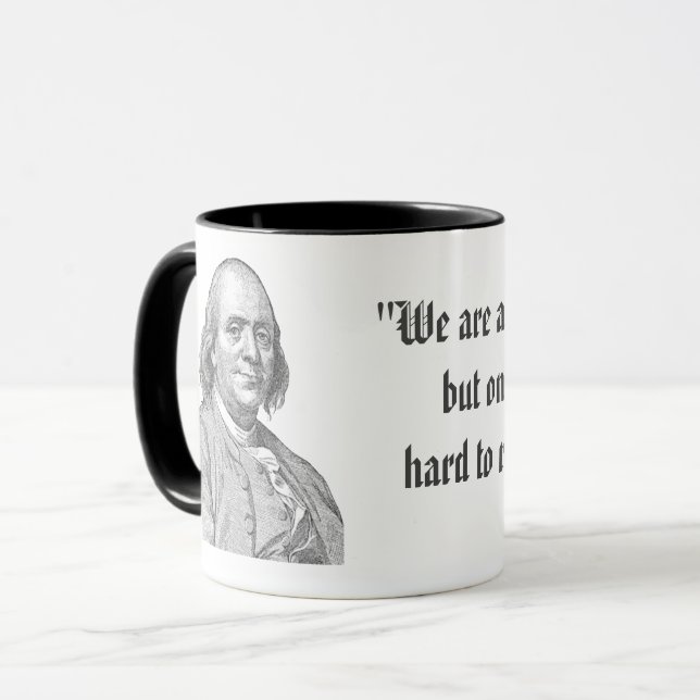 Taza Citación de Benjamin Franklin (Anverso izquierdo)
