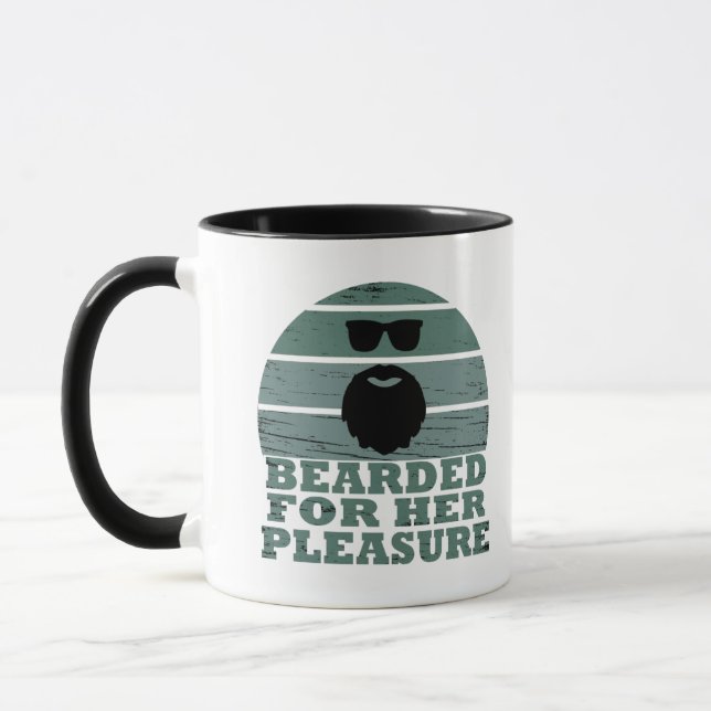 Taza Citas con barba divertidas barbas diciendo regalos (Izquierda)