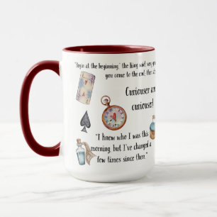 Taza Citas de Alice in Wonderland