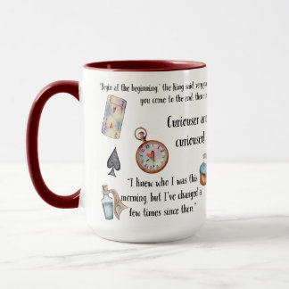Taza Citas de Alice in Wonderland