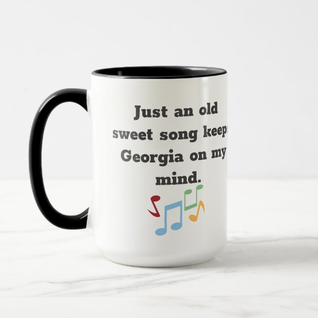 Taza Citas de canciones dulces de Georgia (Izquierda)
