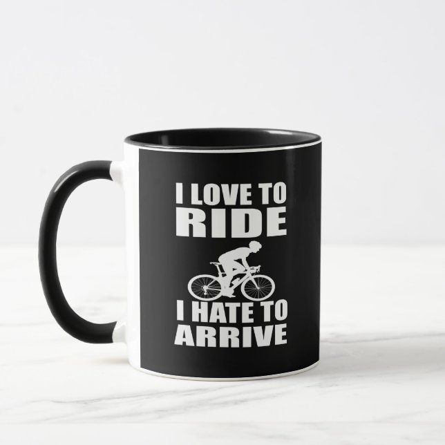 Taza Citas de ciclismo divertidas y motivacionales (Izquierda)