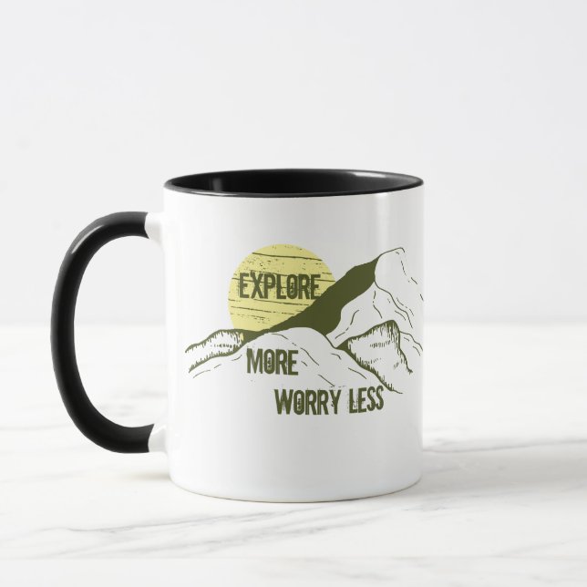 Taza Citas de excursionismo motivacionales (Izquierda)