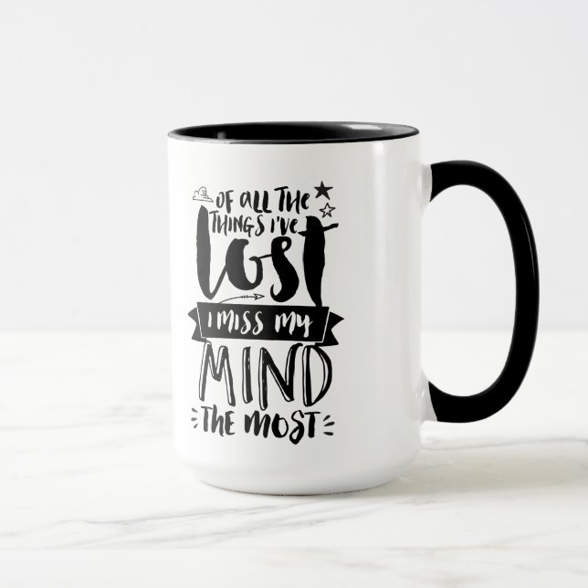 Taza Citas divertidas acerca de la tipografía Mug perdi (Derecha)