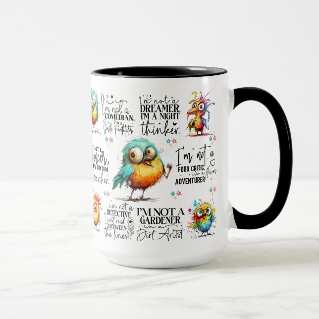 Taza Citas divertidas de aves (Derecha)