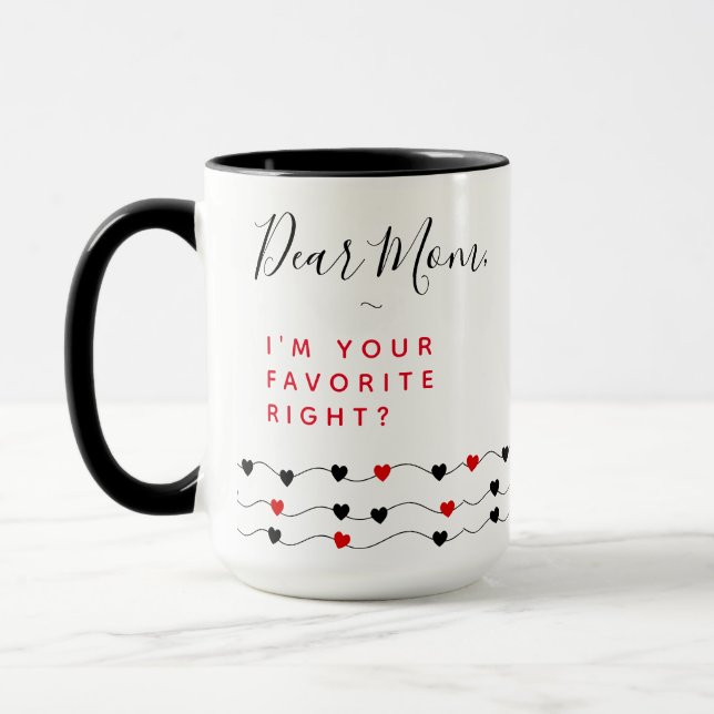 Taza Citas divertidas de mamá | Amar a mamá (Izquierda)