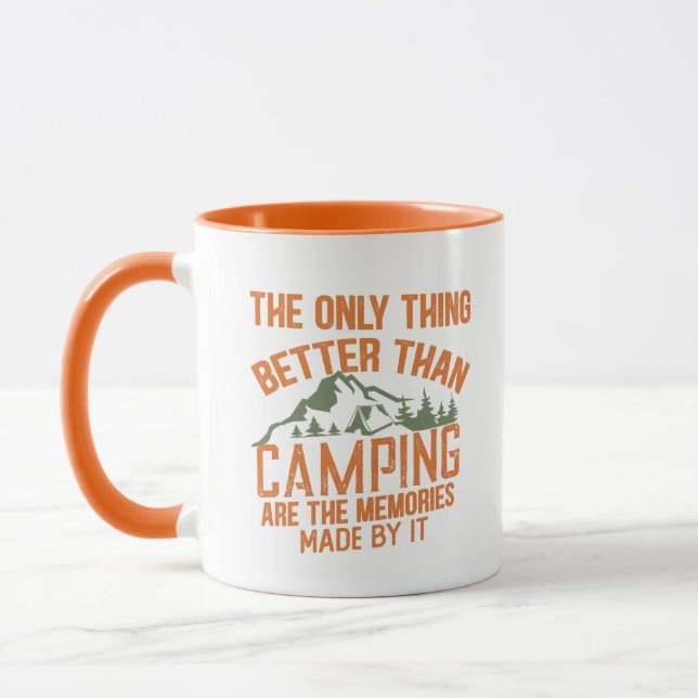 Taza Citas divertidas del eslogan del camper en verano (Izquierda)