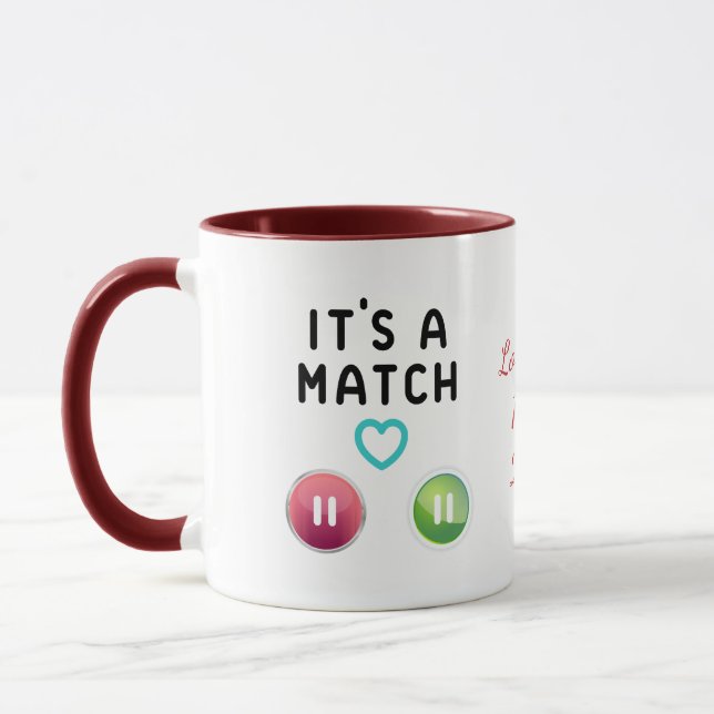 Taza "Citas en línea - ¡Eres mi favorito!" (Izquierda)