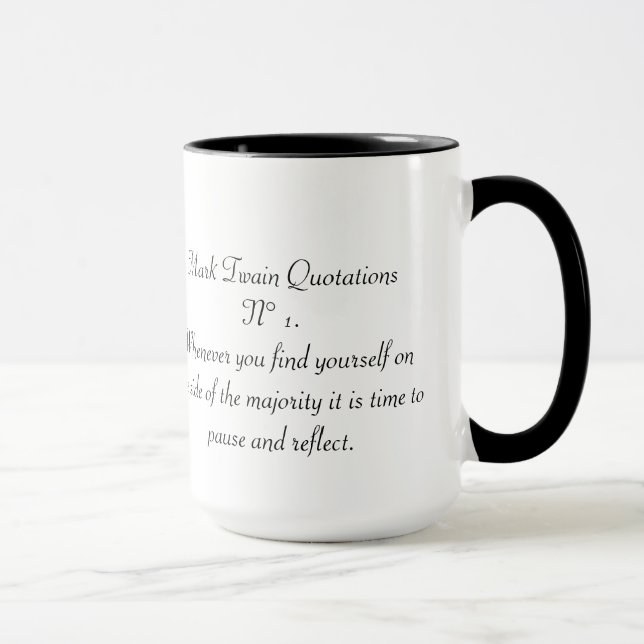 Taza Citas N° 1 de Mark Twain (Derecha)