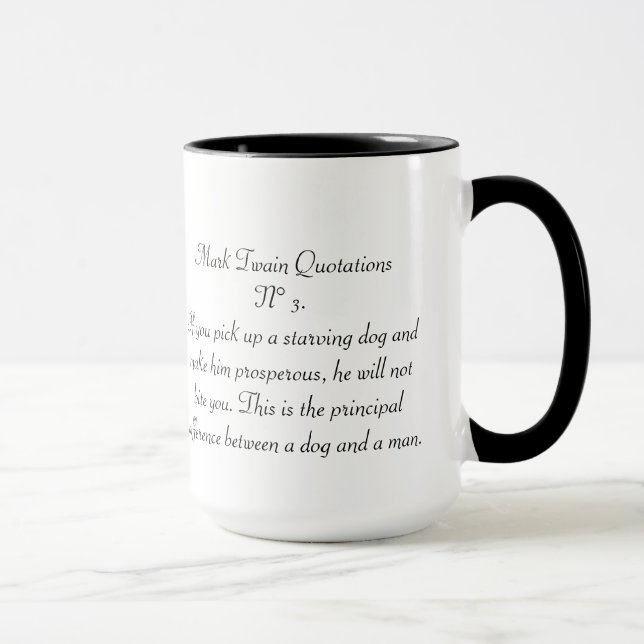 Taza Citas N° 3 de Mark Twain (Derecha)