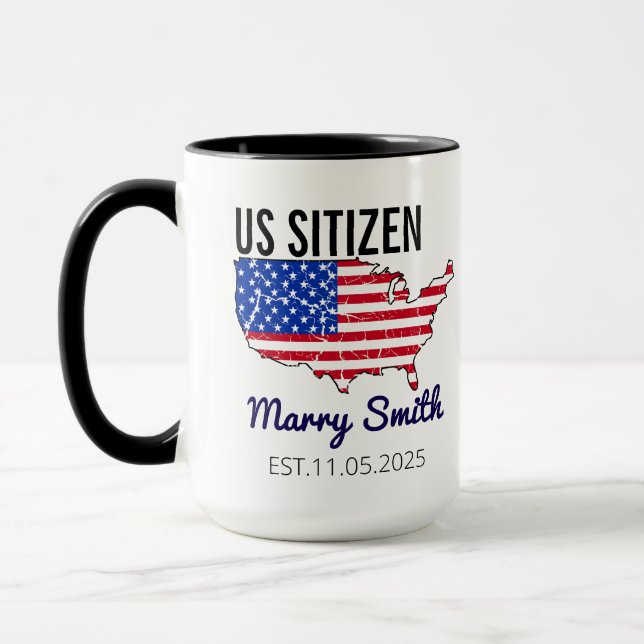 Taza Citizenship Day American  – Proud to Be an America (Izquierda)