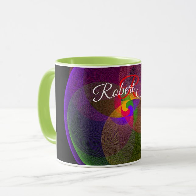 Taza Citrus Color Blend Geometric Coffee Mug (Anverso izquierdo)