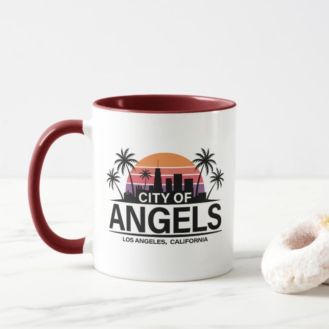 Taza City of Angels, Los Angeles, California (Con donut)