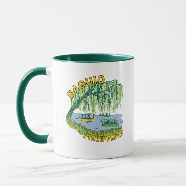 Taza Ciudad de Baguio Filipinas Café Mug (Izquierda)