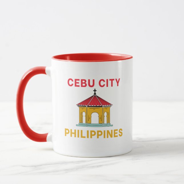 Taza Ciudad de Cebú Filipinas Café Mug (Izquierda)