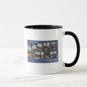 Taza Ciudad de Cooke, Montana - escenas grandes de la