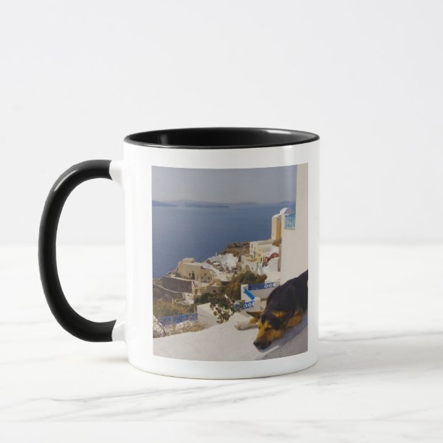 Taza Ciudad de Grecia, isla de Santorini, Oia, el (Izquierda)