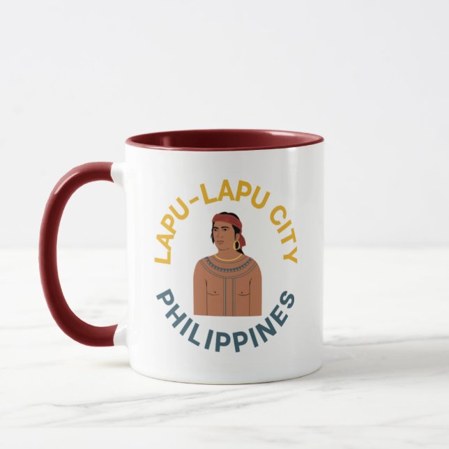 Taza Ciudad de Lapu-Lapu Filipinas Café Mug (Izquierda)