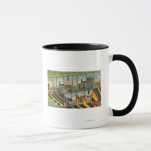 Taza Ciudad de Michigan, Indiana - escenas grandes de