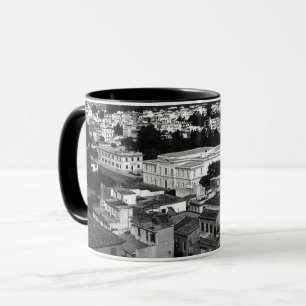 Taza Ciudad de Nauplia de Grecia Vintage