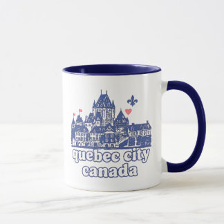 Taza Ciudad de Quebec Canadá Minimalista Encantadora S