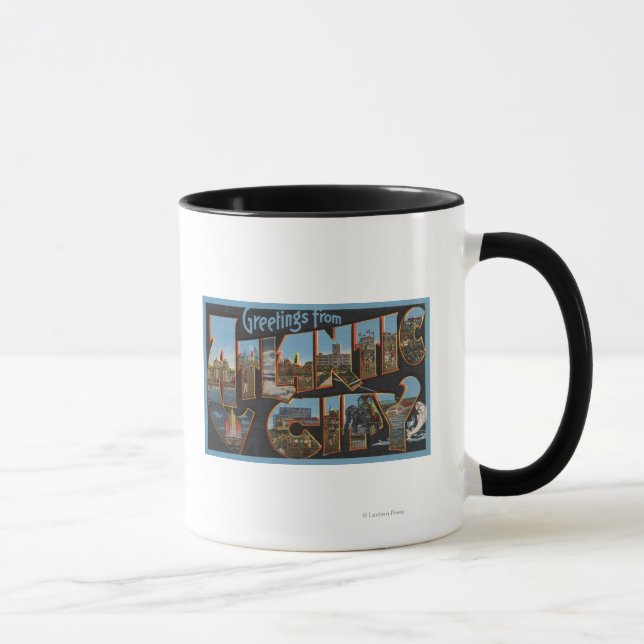 Taza Ciudad del Atlántico, Nueva Jersey - Escenas de le (Derecha)