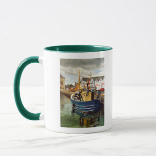 Taza Ciudad pintoresca de Galway Irlanda Barco pesquero