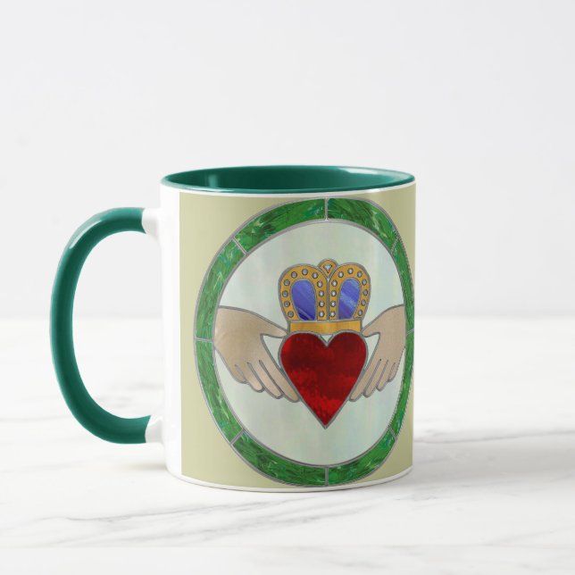 Taza Claddagh irlandés (Izquierda)