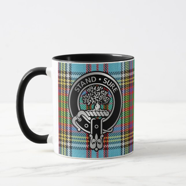 Taza Clan Anderson Escudo y Tartan Mug (Izquierda)