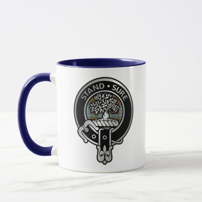 Taza Clan Anderson Escudo y Tartan Mug (Izquierda)
