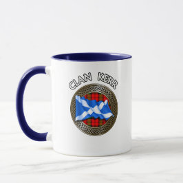 Taza Clan Baird Tartan Knot & Flag
