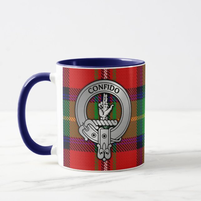 Taza Clan Boyd Escudo y Tartán (Izquierda)