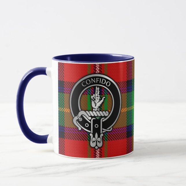 Taza Clan Boyd Escudo y Tartan Mug (Izquierda)