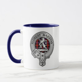 Taza Clan Brown Escudo y Tartan Mug