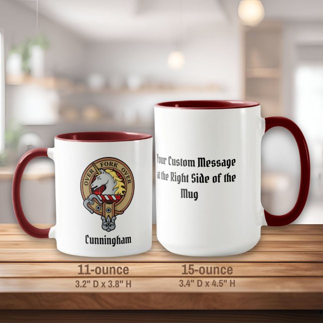 Taza Clan Cunningham Escudo por Tartán (Subido por el creador)