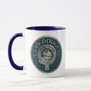 Taza Clan Douglas Escudo y Tartan Mug