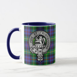 Taza Clan Farquharson Escudo y Tartán