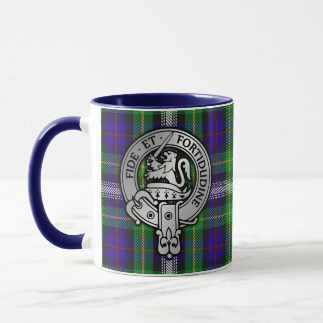 Taza Clan Farquharson Escudo y Vestido Tartan Mug (Izquierda)