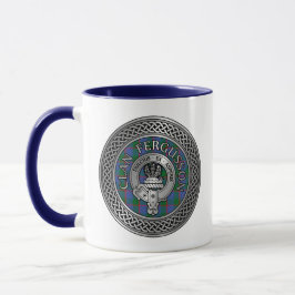 Taza Clan Fergusson Escudo y Tartan Knot