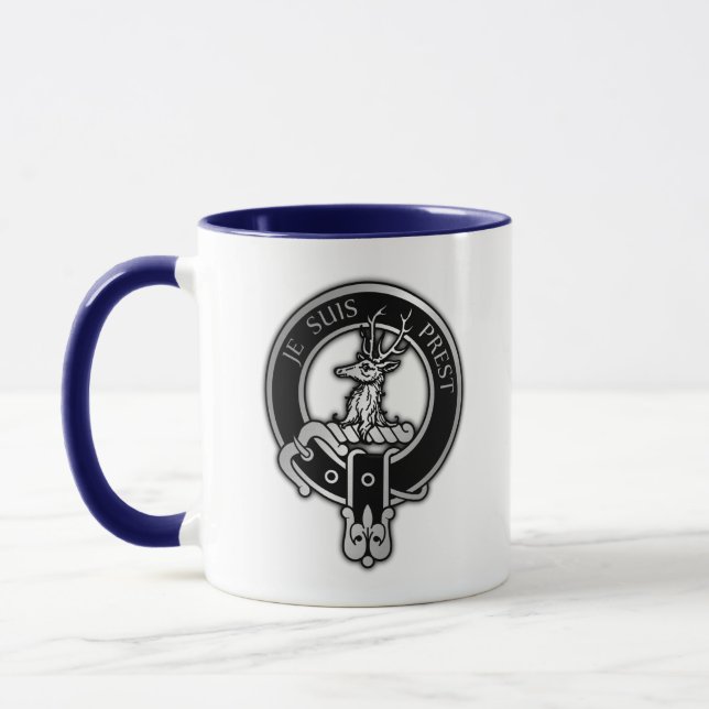 Taza Clan Fraser del Escudo Lovat - Negro (Izquierda)