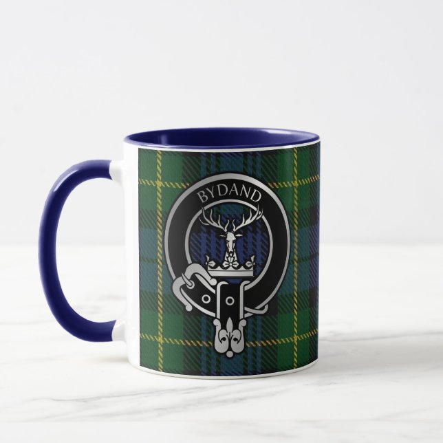 Taza Clan Gordon Escudo y Tartan Mug (Izquierda)
